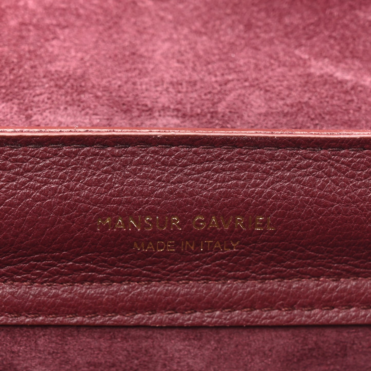 Calfskin Mini Soft Lady Bag Claret