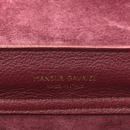 Mansur Gavriel Calfskin Mini Soft Lady Bag Claret 6 of 9