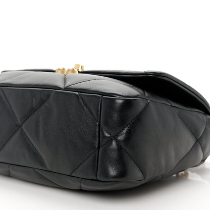 Chanel Lambskin Quilted Medium Chanel 19 Flap Black 10 of 10