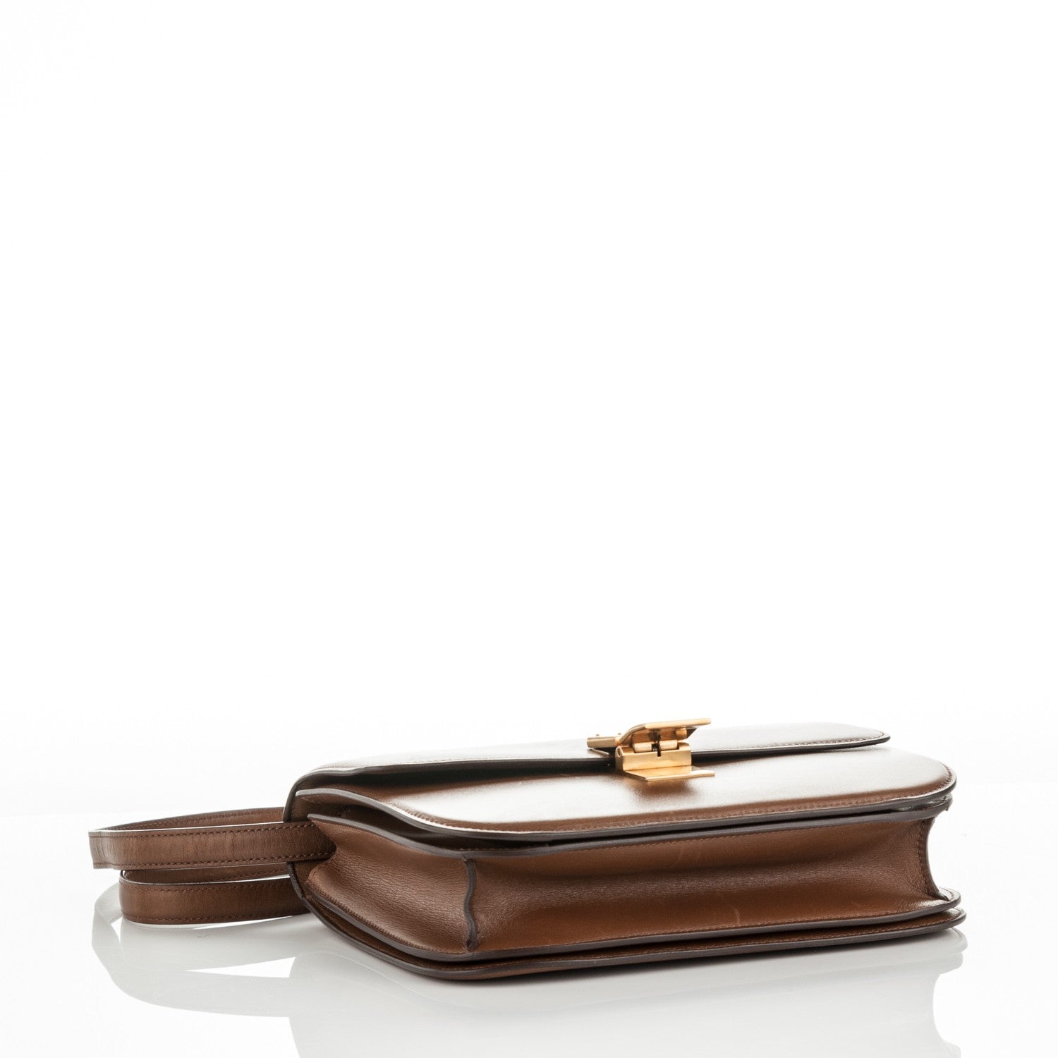 Celine Box Calfskin Medium Classic Box Flap Bag Camel 4 of 7