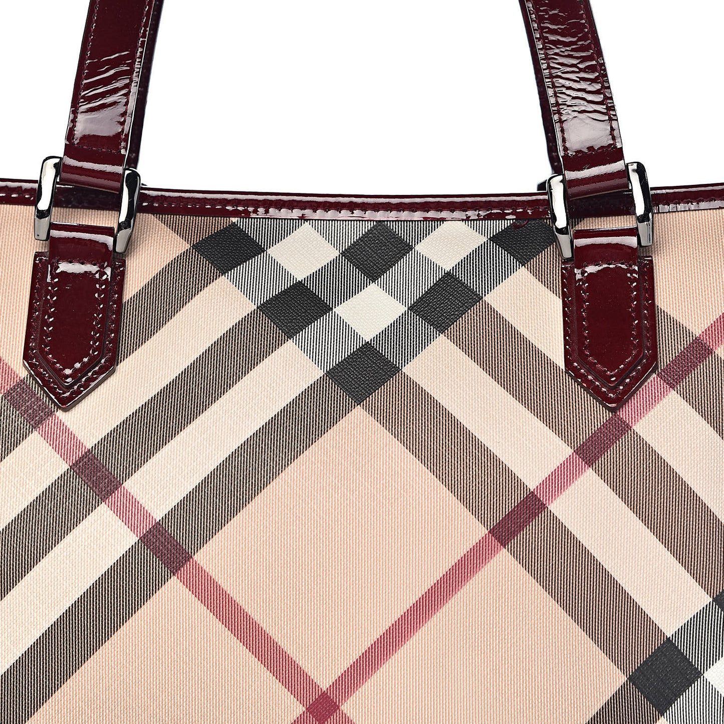 Supernova Check Regent Tote Berry Red