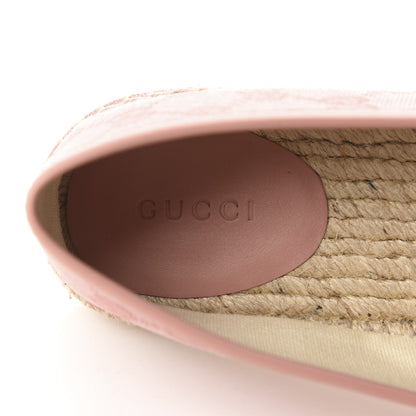Gucci Monogram Espadrilles 36.5 Soft Pink 6 of 10