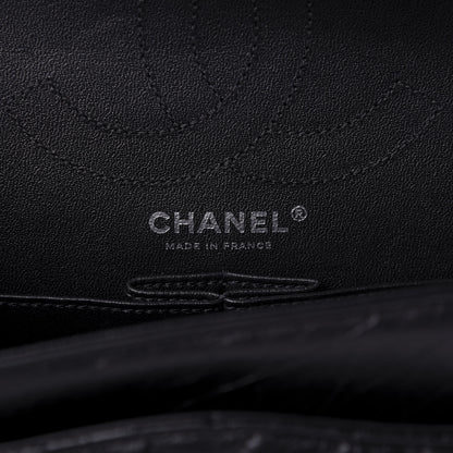 Chanel Aged Calfskin Chevron Quilted 2.55 Reissue 226 So Black 8 of 10