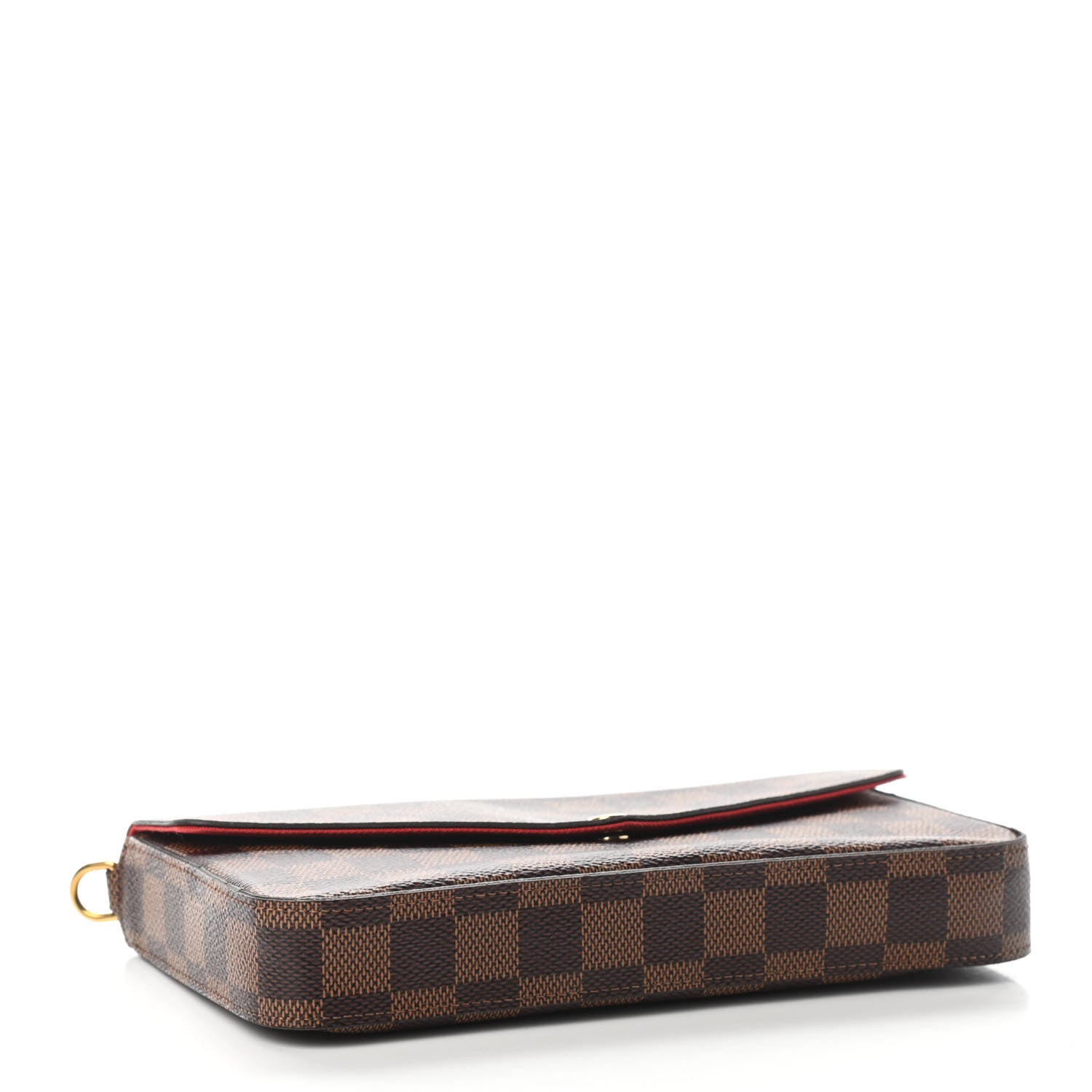 Louis Vuitton Damier Ebene Pochette Felicie Chain Wallet 5 of 10