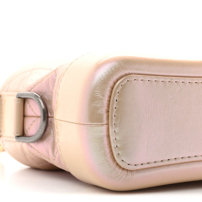 Chanel Iridescent Aged Calfskin Quilted Small Gabrielle Hobo Light Pink 9 of 10