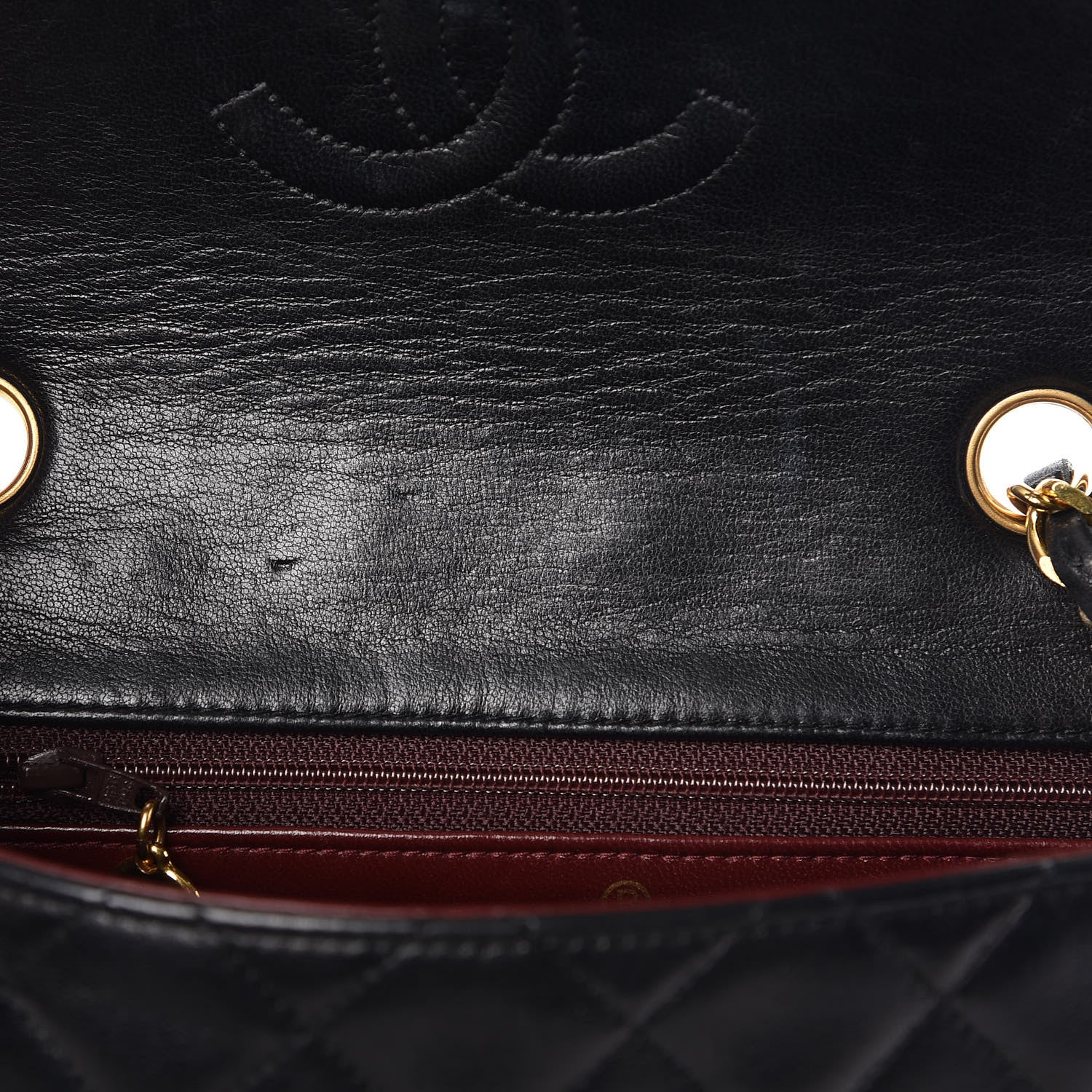 Chanel Lambskin Mini Square Flap Black 10 of 14