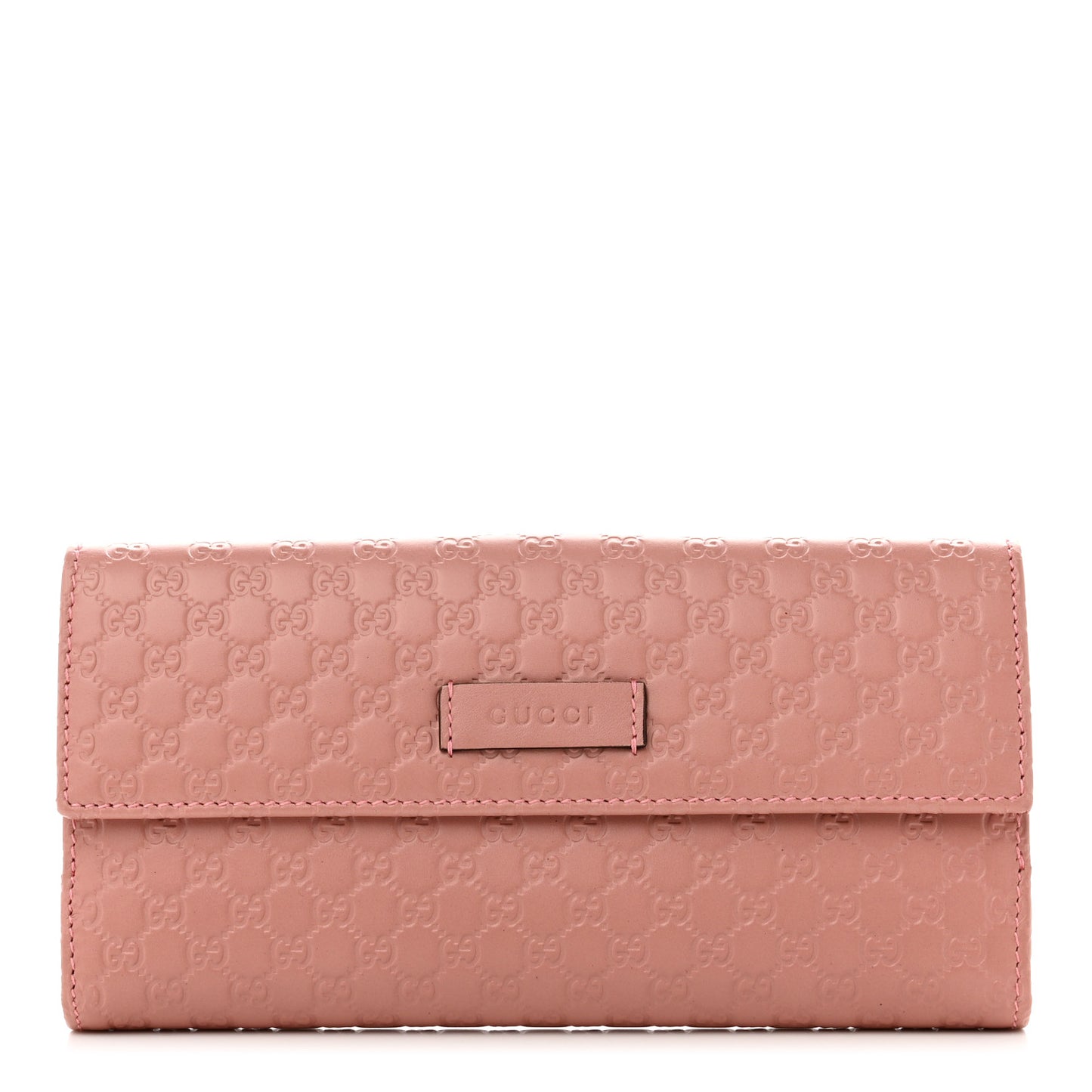 Microguccissima Continental Flap Wallet Soft Pink