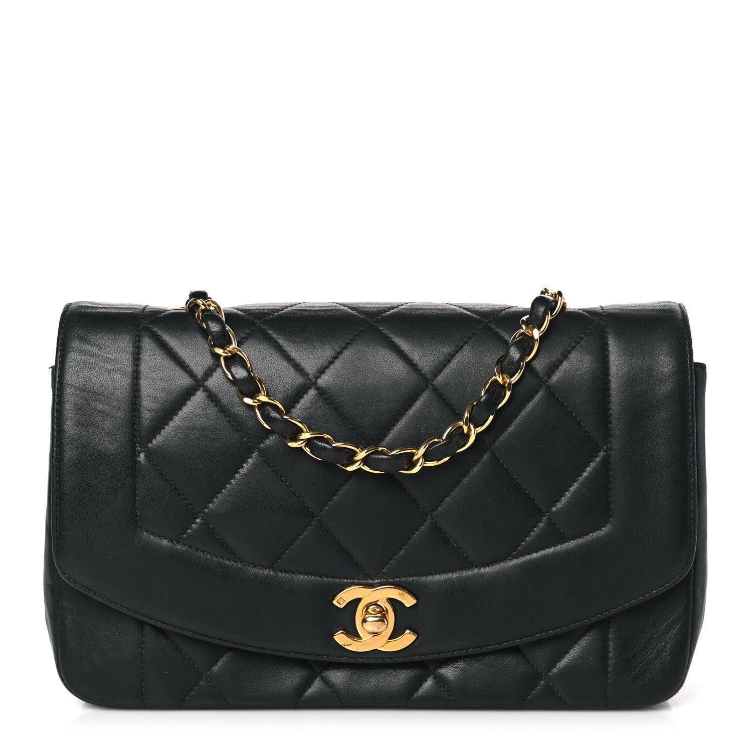 Chanel Lambskin Quilted Small Single Flap Black 1 of 10