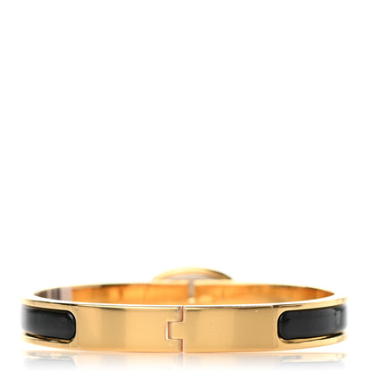 Hermes Enamel Mini Clic Chaine d'Ancre Bracelet PM Black 3 of 6