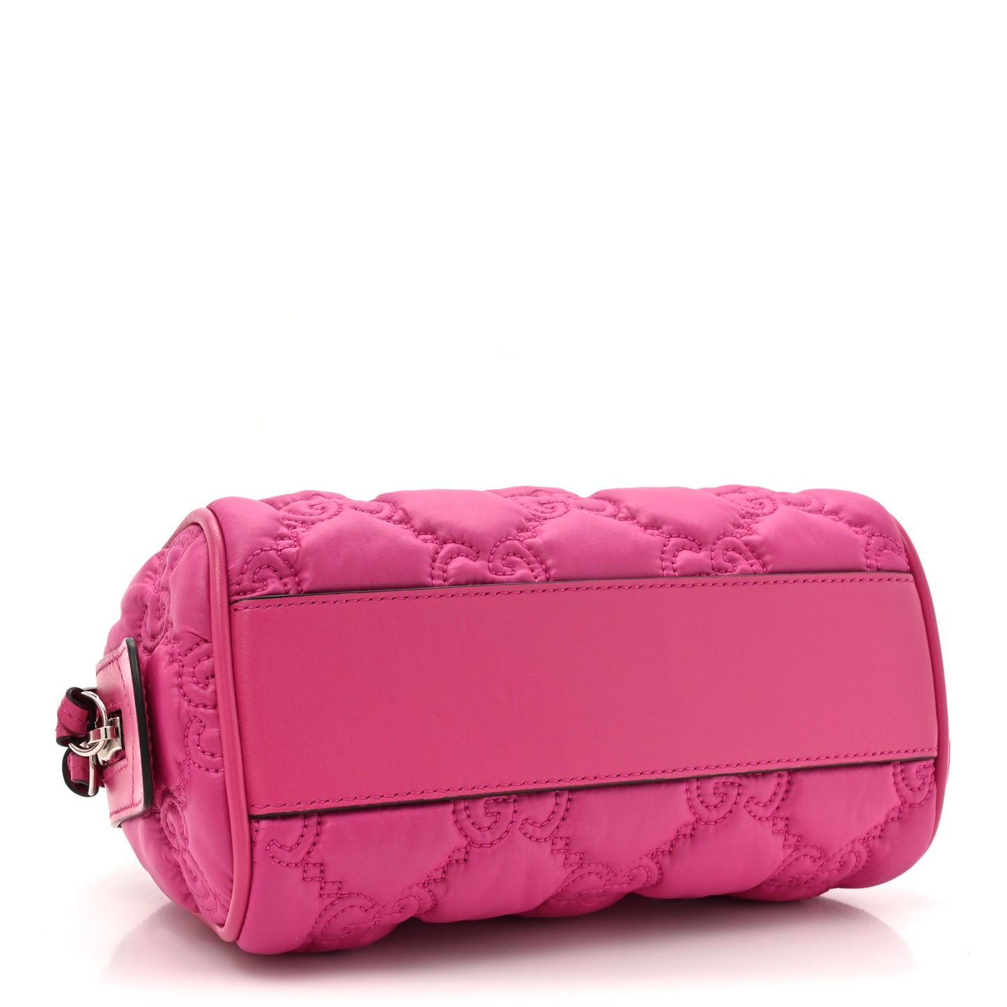 Nylon Calfskin Enamel GG Matelasse Mini Bowler Bag Lovely