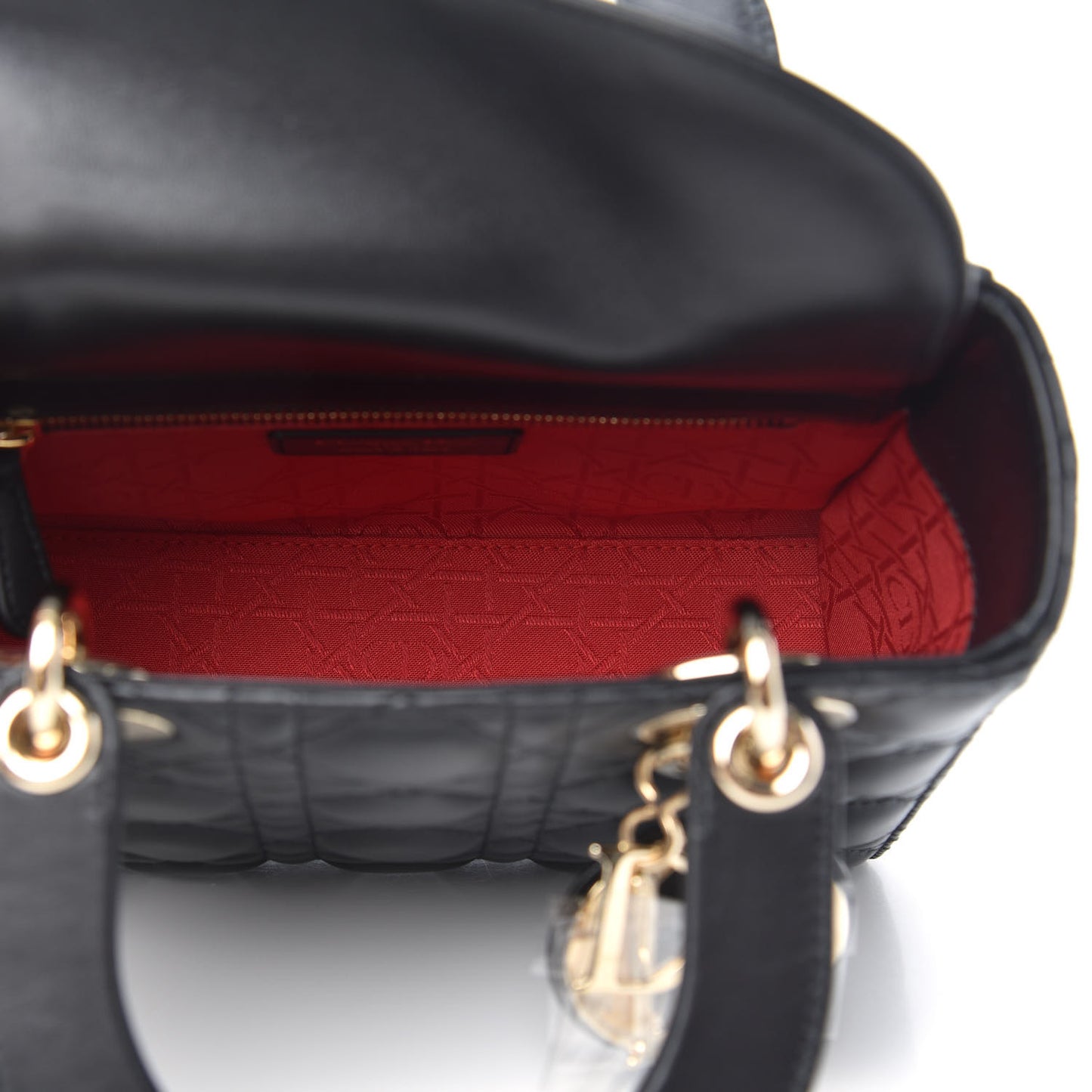 Lambskin Cannage Small My ABCDior Lady Dior Black