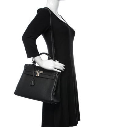 Hermes Togo Kelly Retourne 32 Black 2 of 36