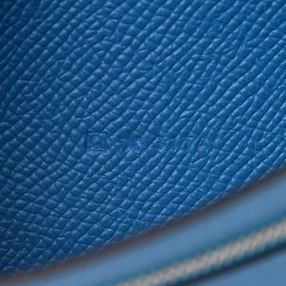 Hermes Epsom Bearn Gusset Wallet Bleu Izmir 7 of 7