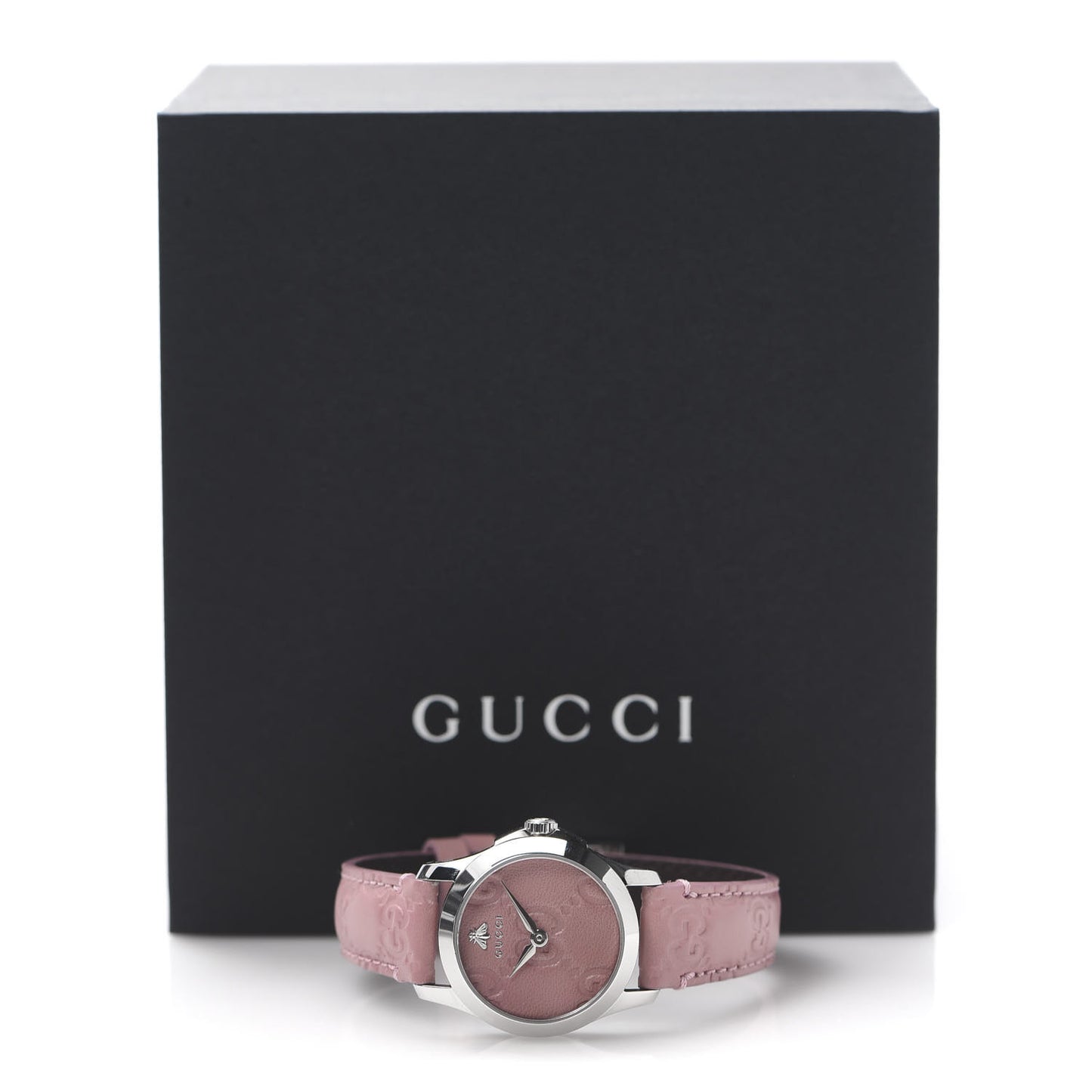 Stainless Steel Calfskin 27mm G-Timeless Quartz Watch Pink