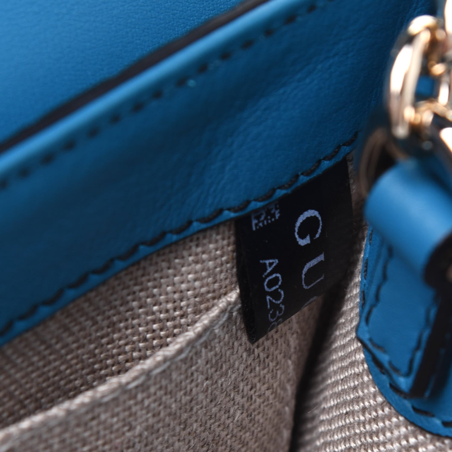 Gucci Microguccissima Mini Emily Shoulder Bag Deep Cobalt 8 of 13