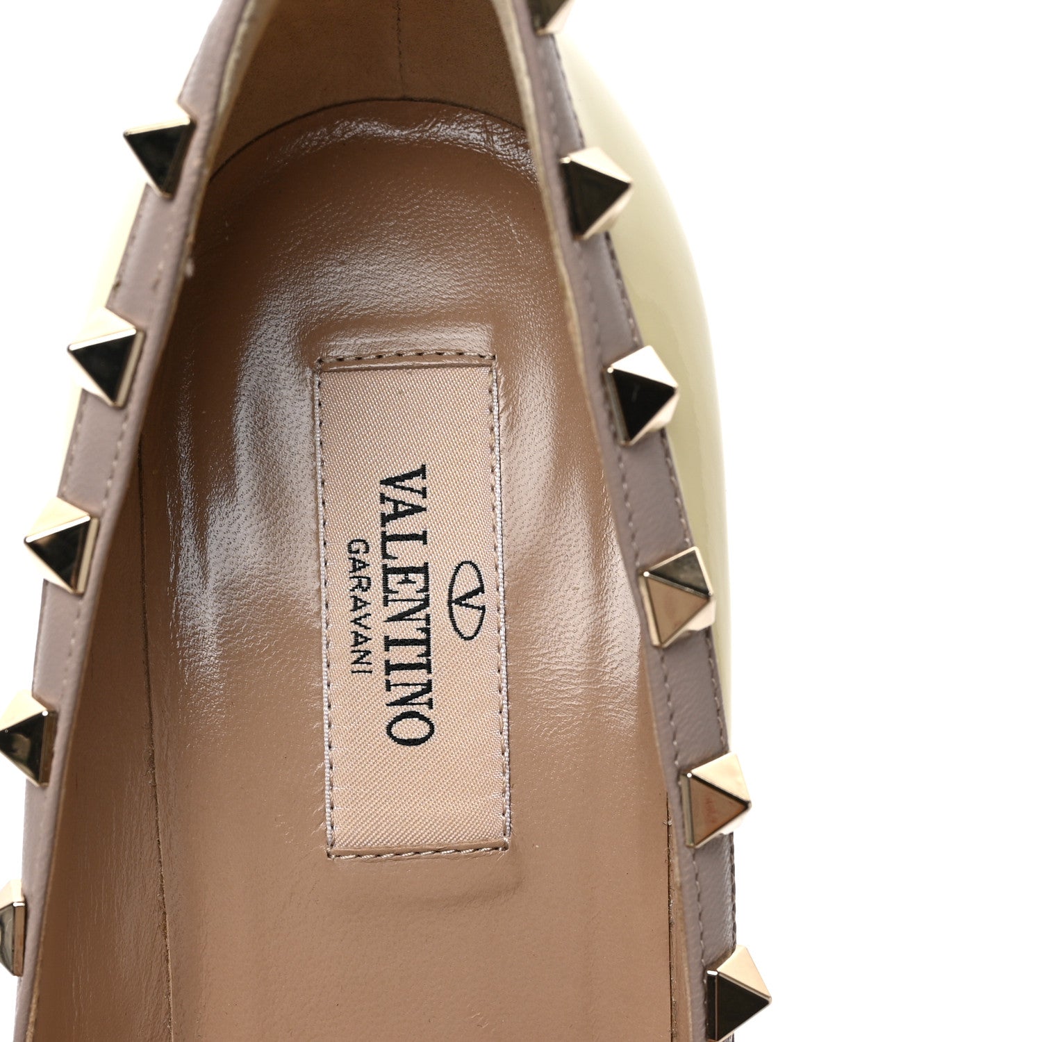 Valentino Garavani Patent Rockstud 85mm Pumps 38 Ivory Poudre 7 of 9