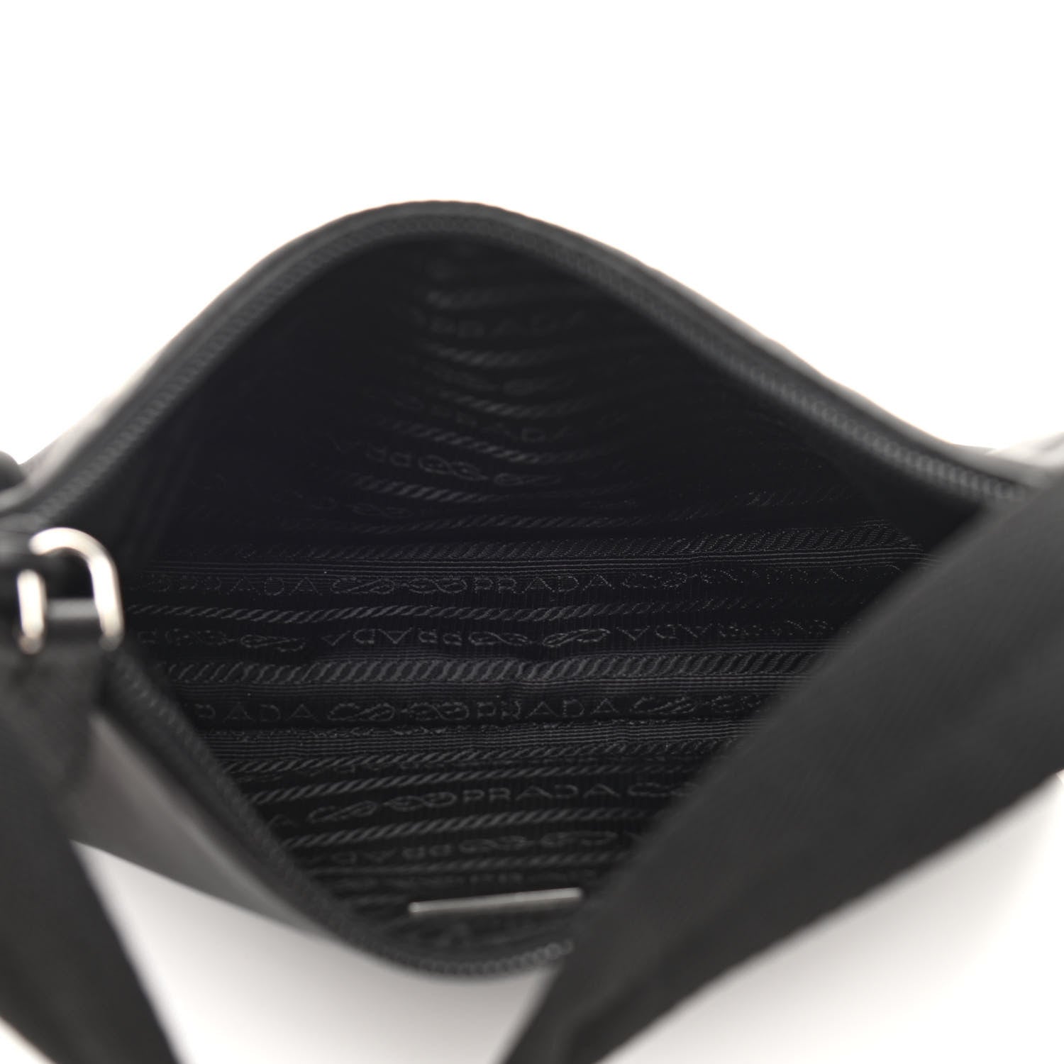 Prada Tessuto Nylon Mini Re-Edition 2000 Bag Black 4 of 11