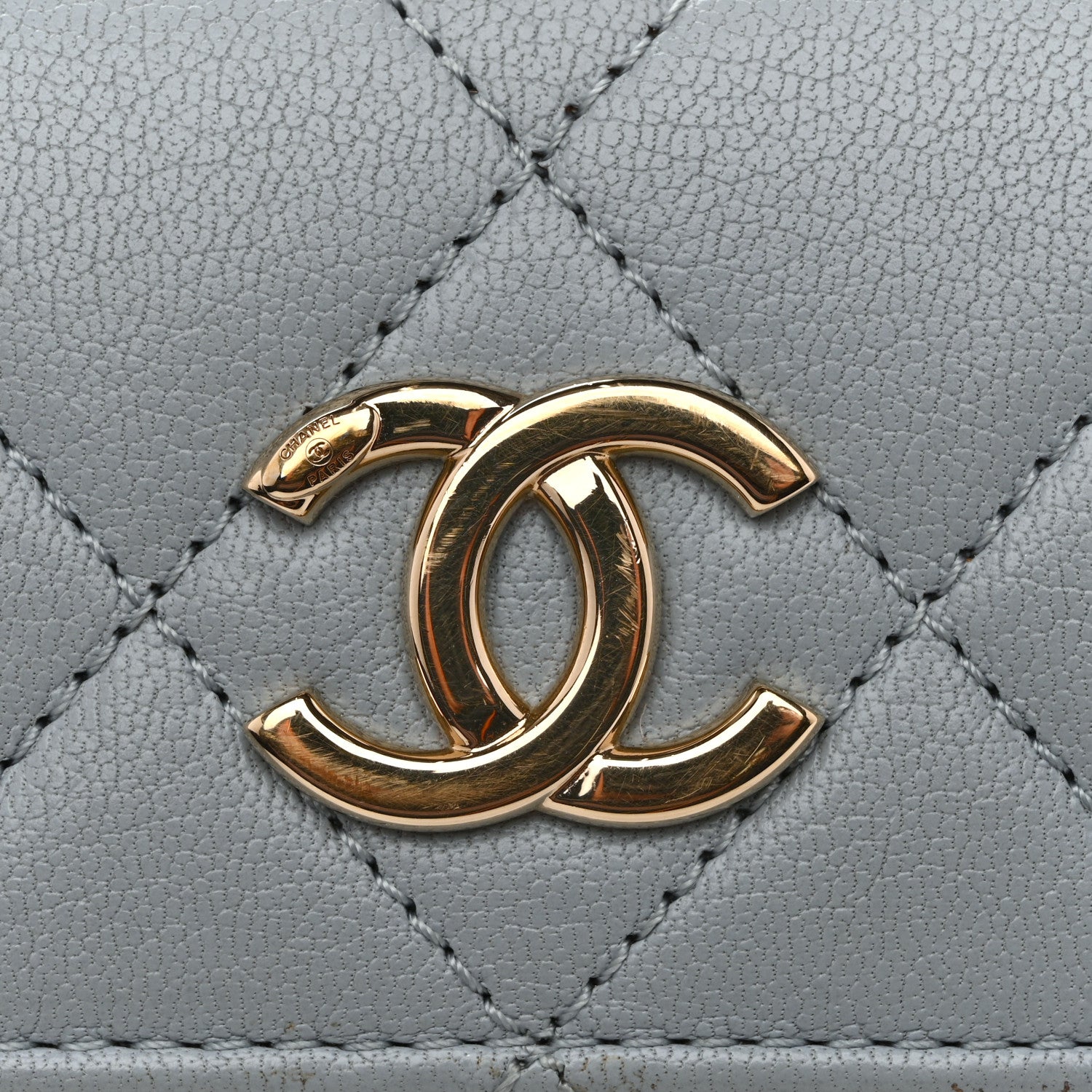Chanel Goatskin Quilted Waist Bag Green Blue Pink 16 of 18