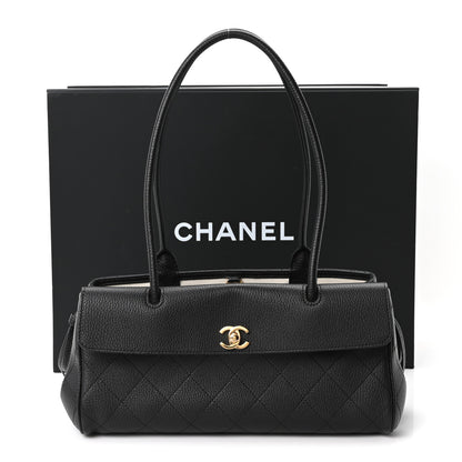 Chanel Grained Calfskin Stitched Urban Essentials Small Shopping Bag Black 11 of 11