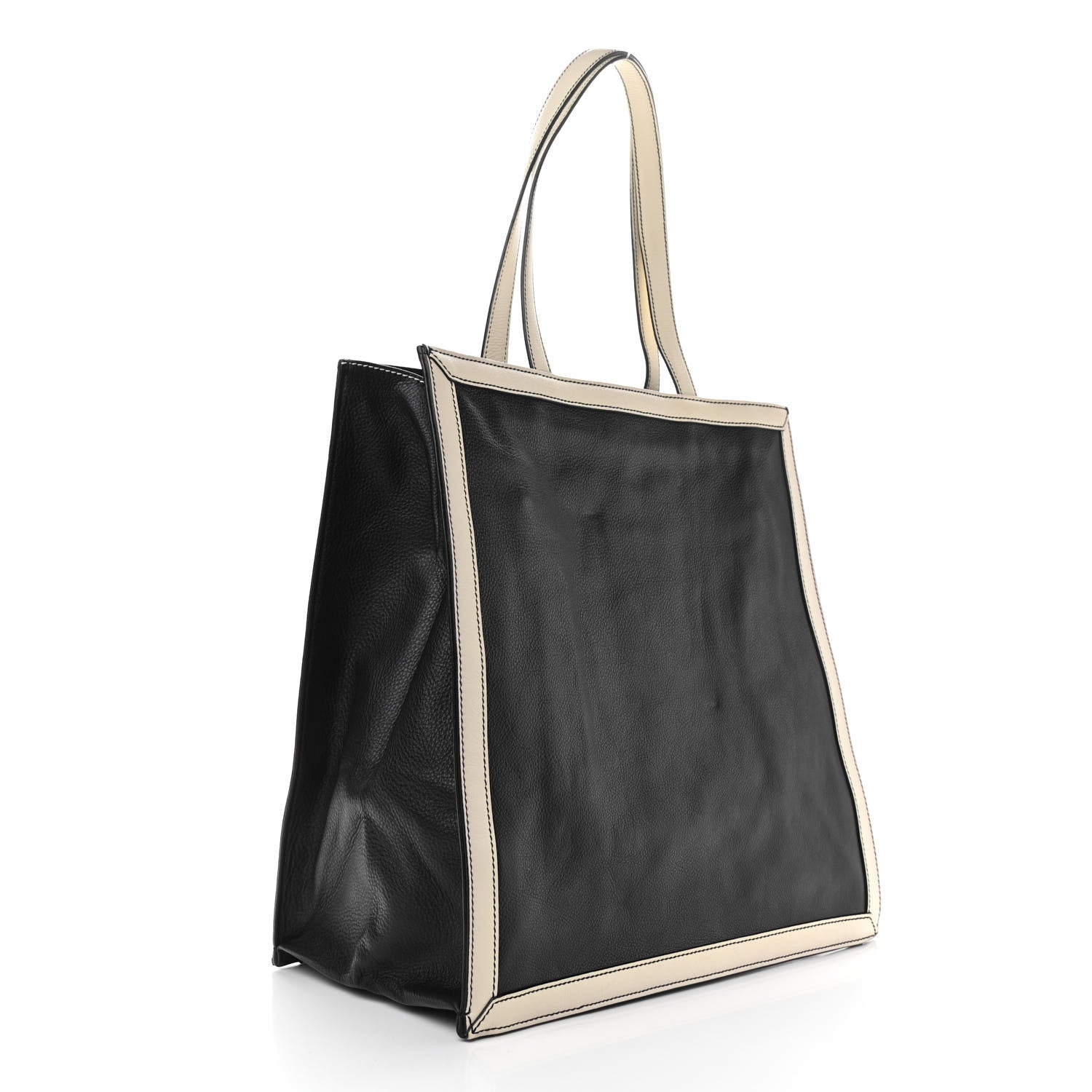Saint Laurent Calfskin Walky Tote Black 2 of 11