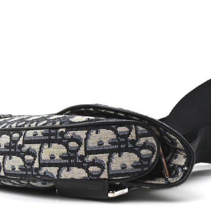 Christian Dior Oblique Mens Saddle Bag Blue 9 of 9