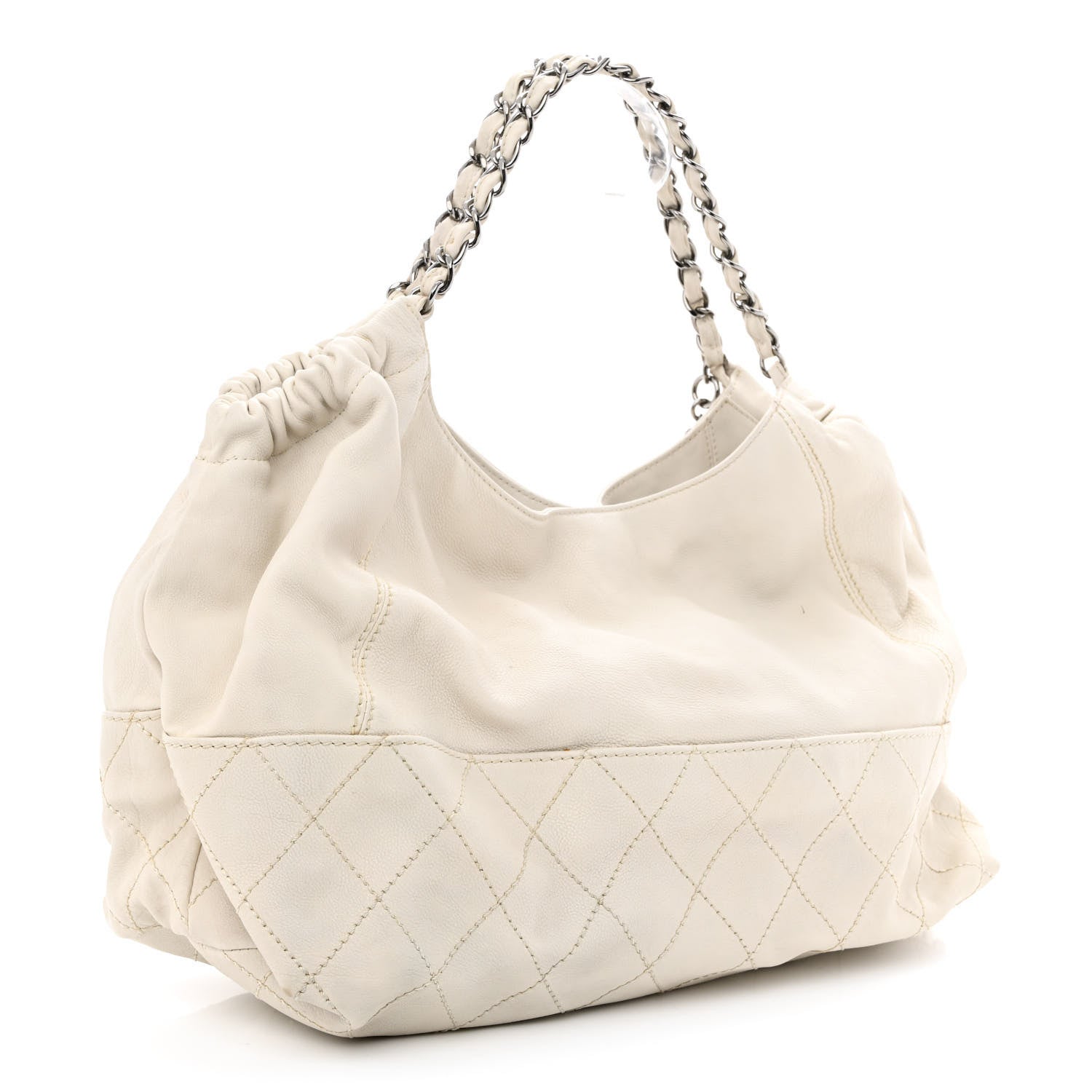 Chanel Calfskin Baby Coco Cabas White 3 of 17