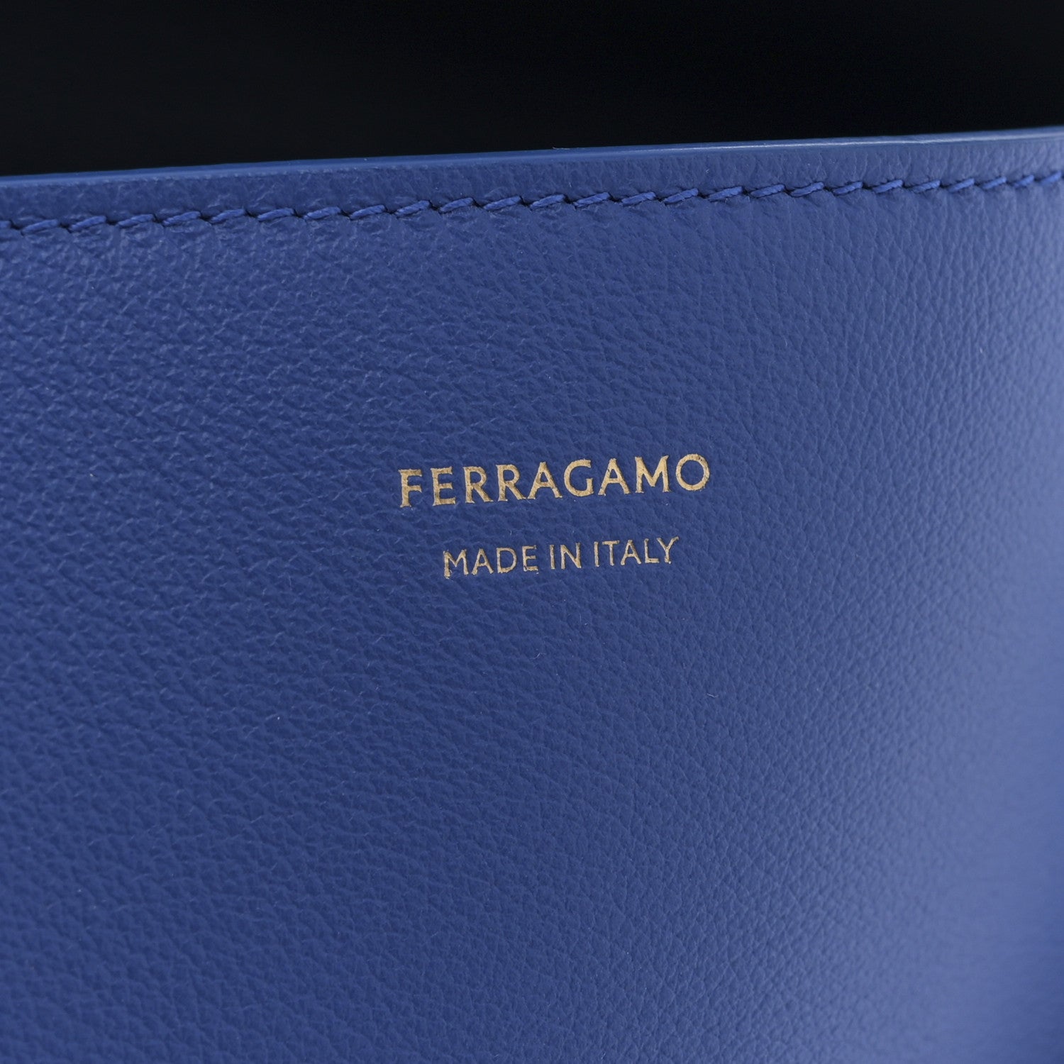 Salvatore Ferragamo Calfskin Soft Bicolor Small Hug Shoulder Bag Klein Midnight 6 of 9
