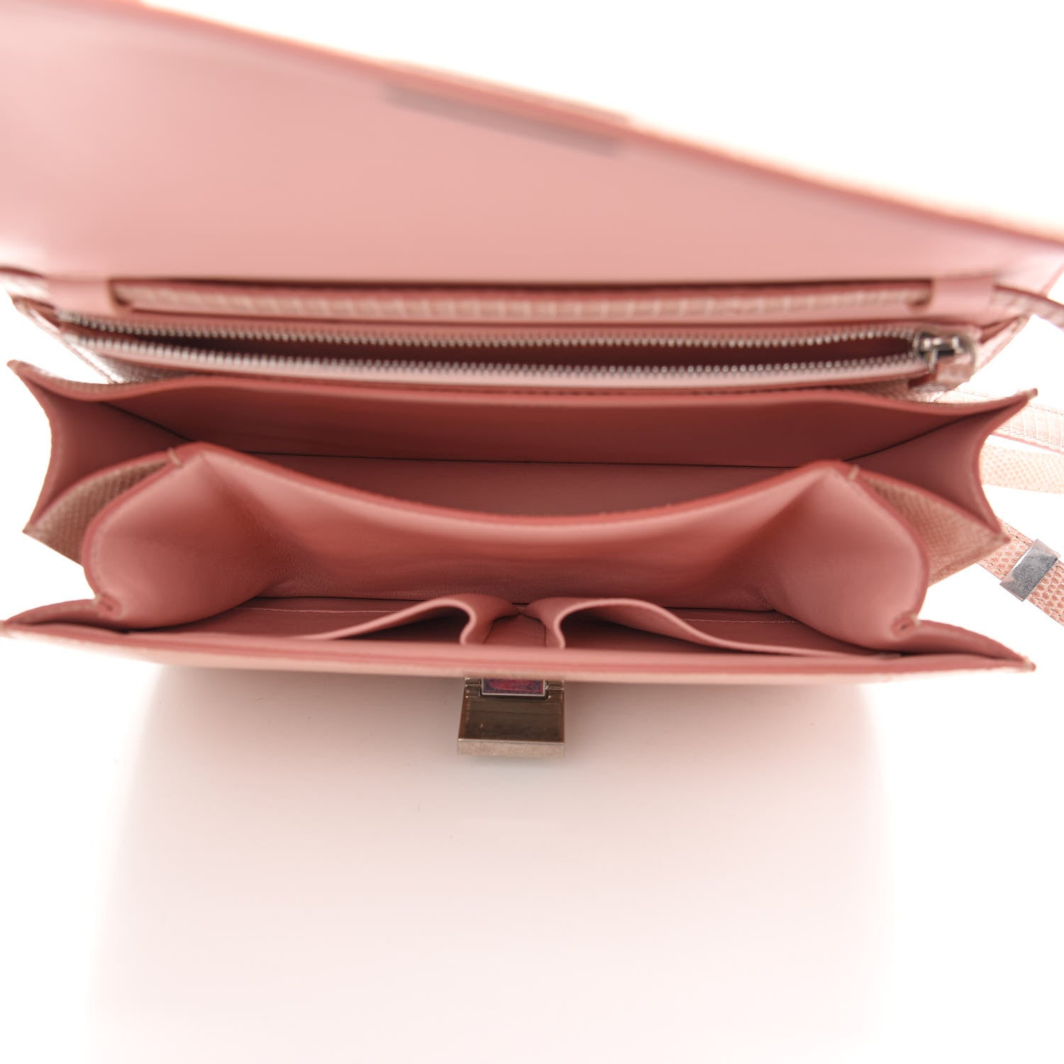Celine Lizard Medium Classic Box Flap Bag Pink 5 of 8