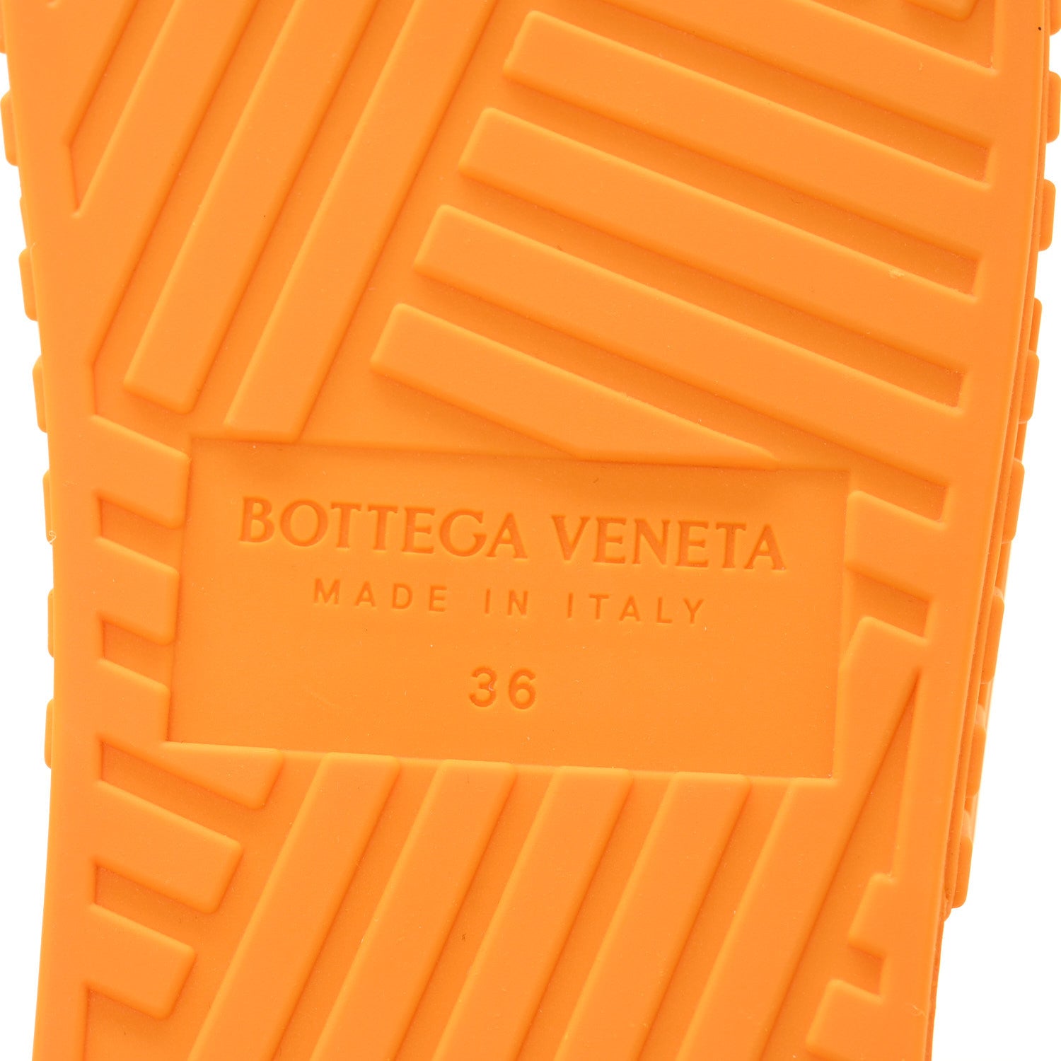 Bottega Veneta Rubber The Slider Sandals 36 Tangerine 7 of 8