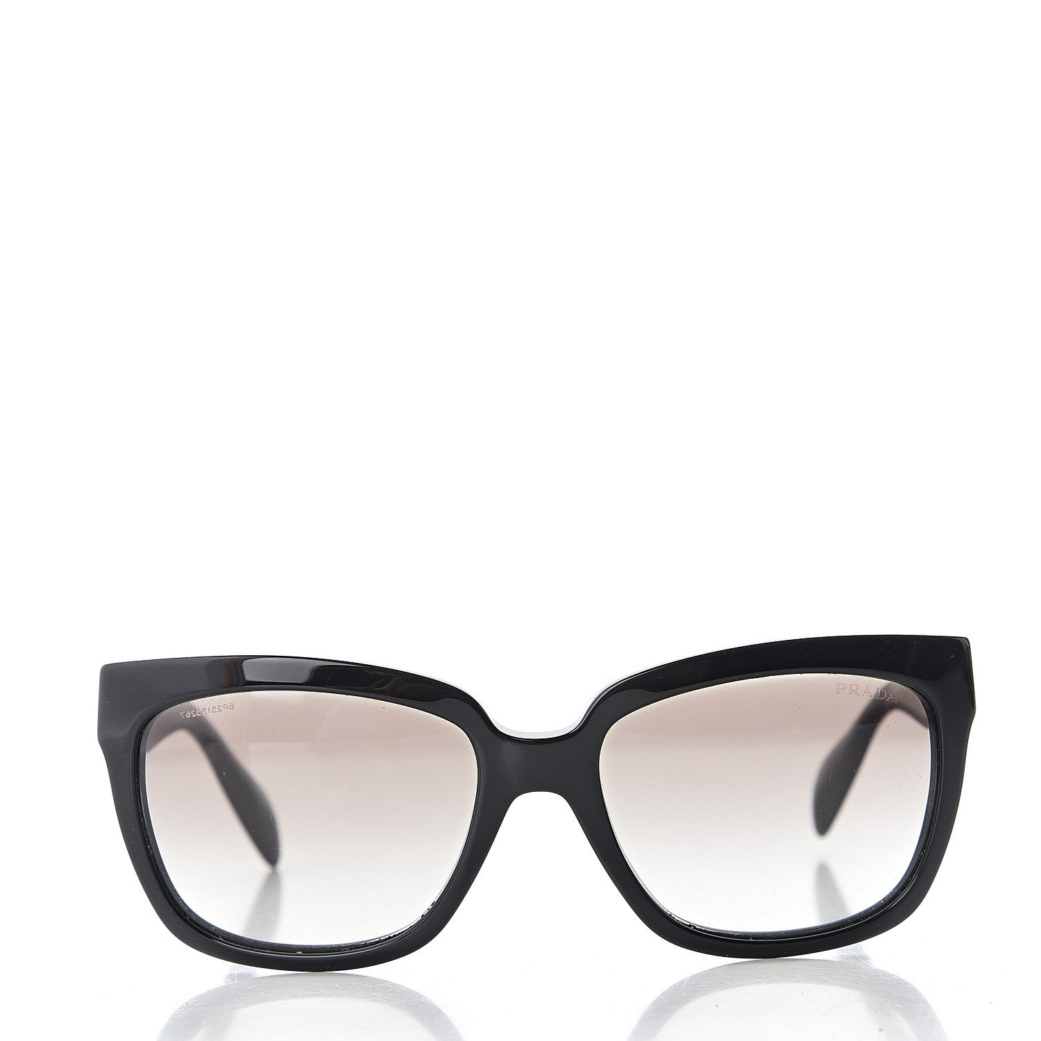 Prada Square Sunglasses SPR 07P Black 2 of 14