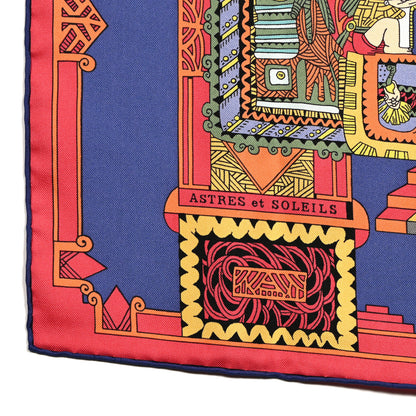 Hermes Silk Astres et Soleils Scarf 90 5 of 5