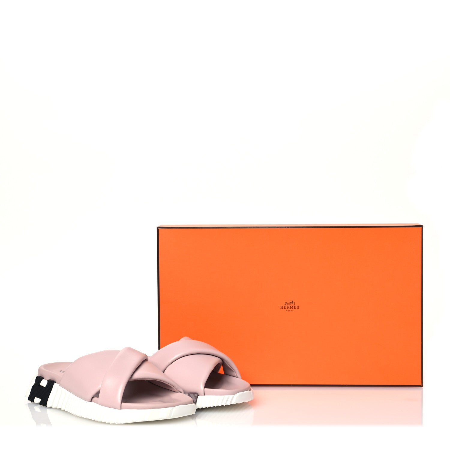 Hermes Nappa Womens Infra Sandals 36 Rose Porcelaine 11 of 11