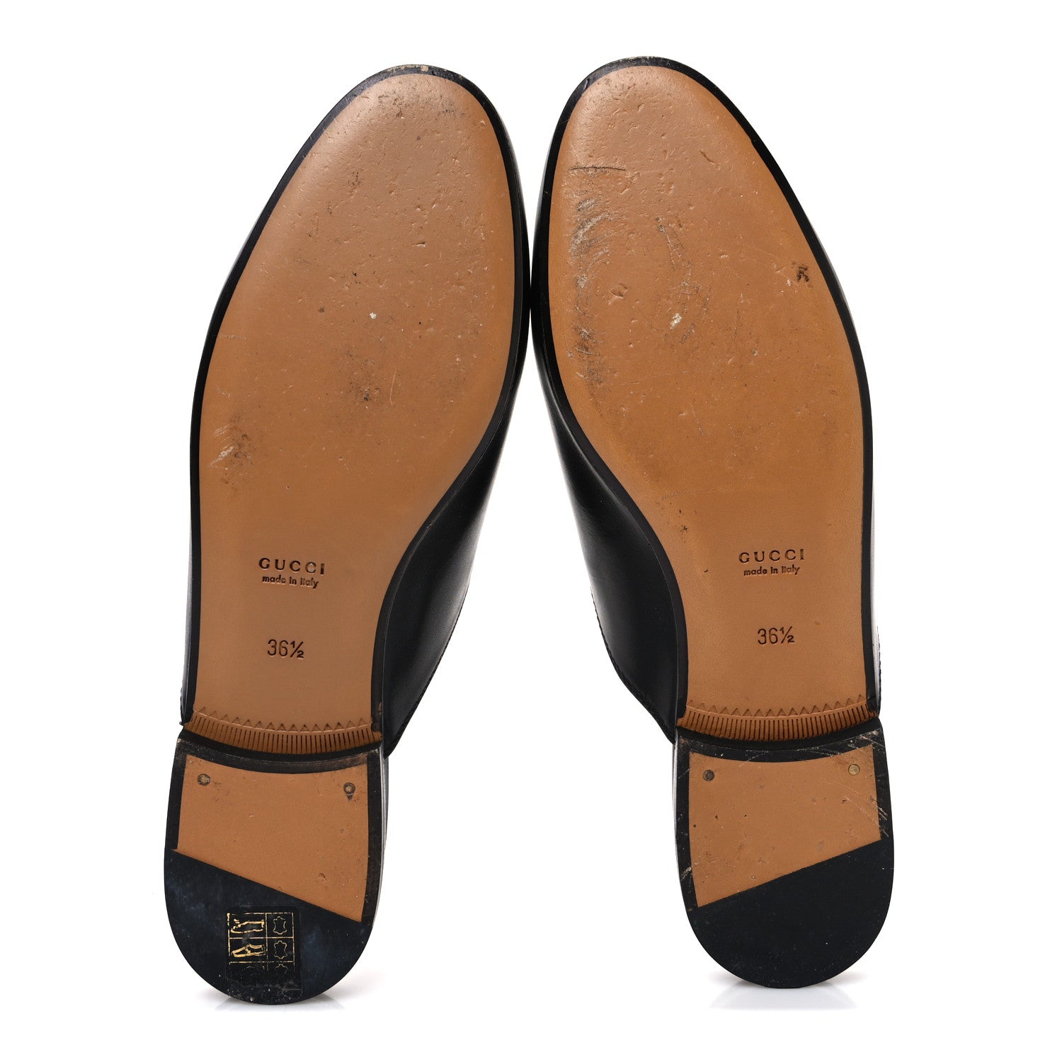 Gucci Calfskin Womens Princetown Slippers 36.5 Black 7 of 11