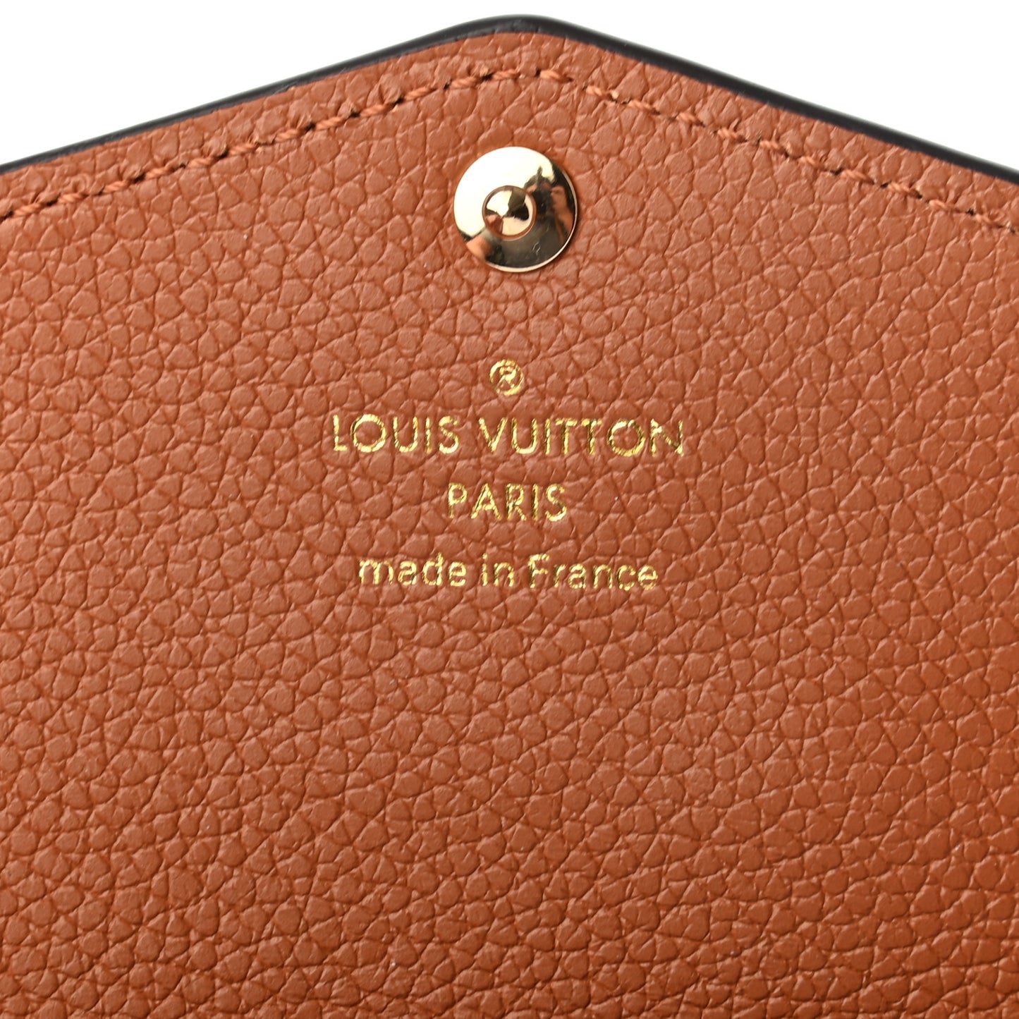 Empreinte Monogram Giant Wild At Heart Key Pouch Caramel
