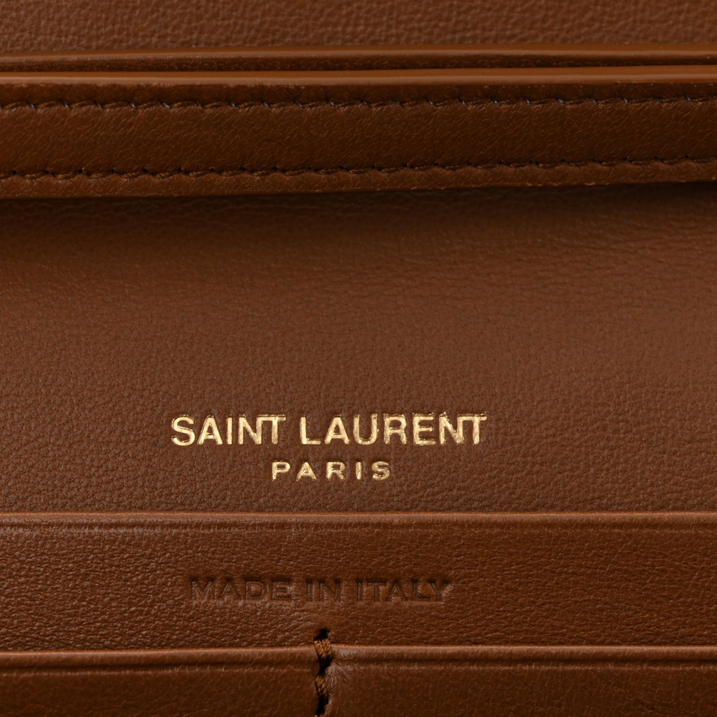 Lambskin Carre Quilted Cassandre Chain Wallet Fox
