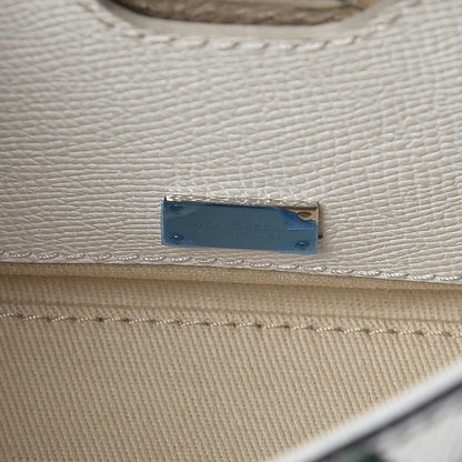 Dolce & Gabbana Dauphine Small Miss Sicily Anchor Satchel White Blue 9 of 9