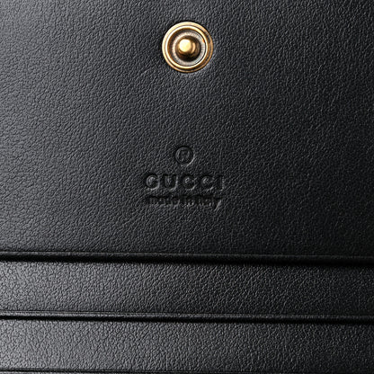 Gucci Calfskin Matelasse GG Marmont Card Case Wallet Black 6 of 10