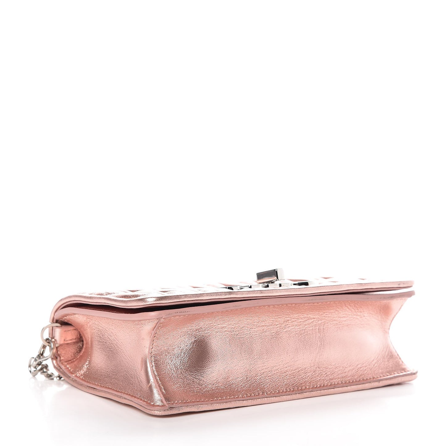 Matelasse Delice Miu Logo Bag Pink