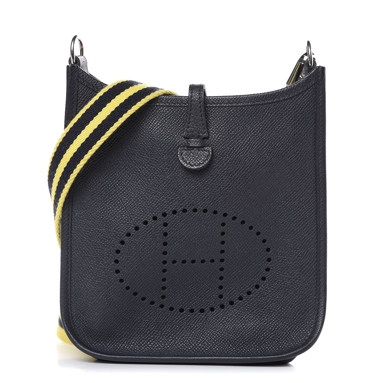 Hermes Epsom Amazone Evelyne TPM Bleu Indigo Lime 1 of 12
