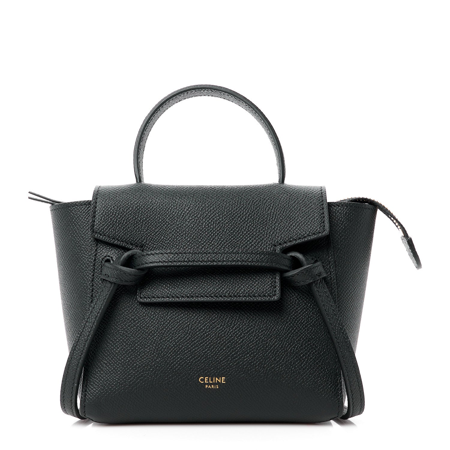 Celine Grained Calfskin Pico Belt Bag Black 1 of 11