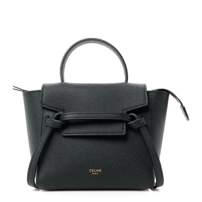 Celine Grained Calfskin Pico Belt Bag Black 1 of 11