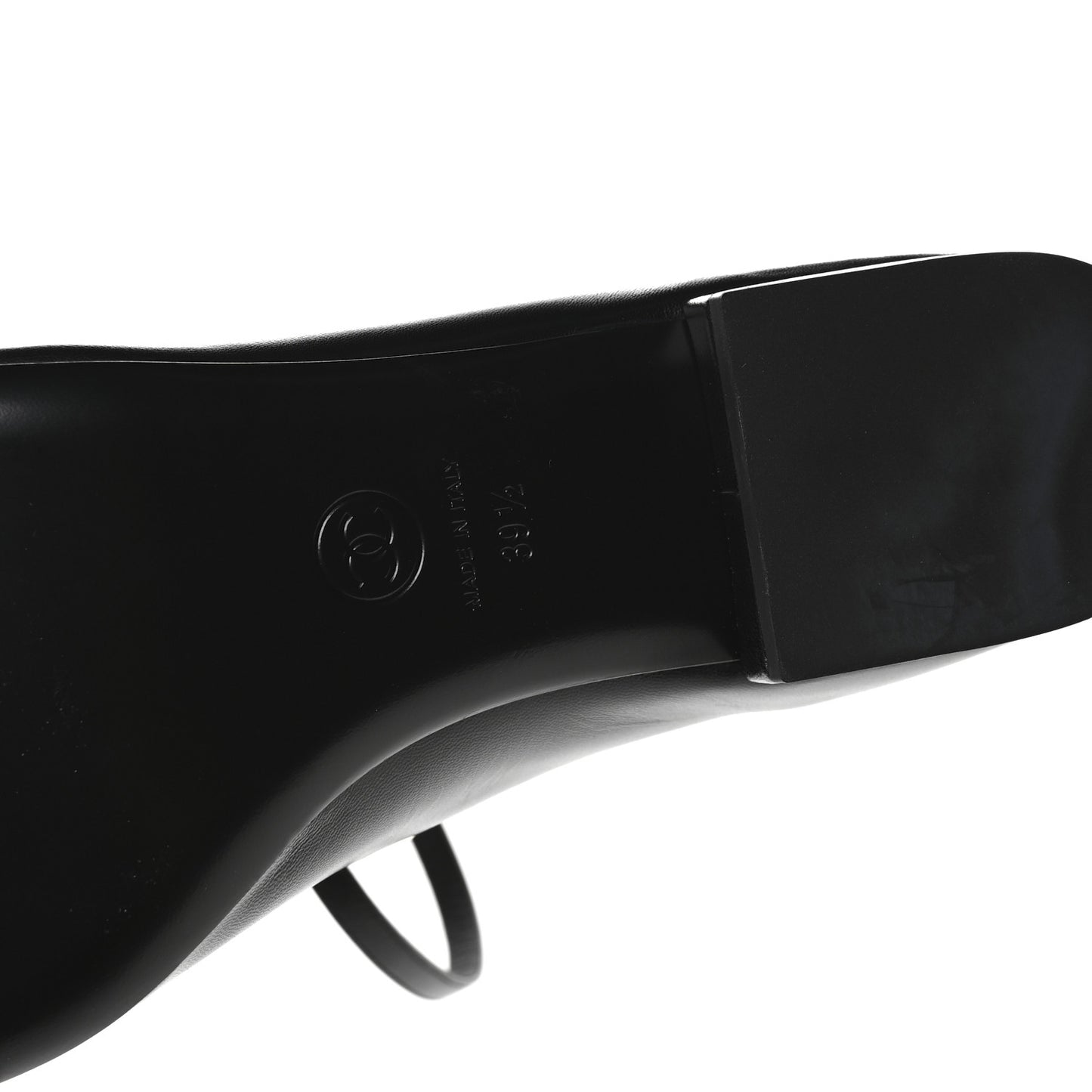 Goatskin Pearl Mary Janes Flats 39.5 Black