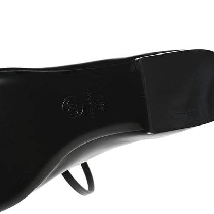 Chanel Goatskin Pearl Mary Janes Flats 39.5 Black 7 of 8