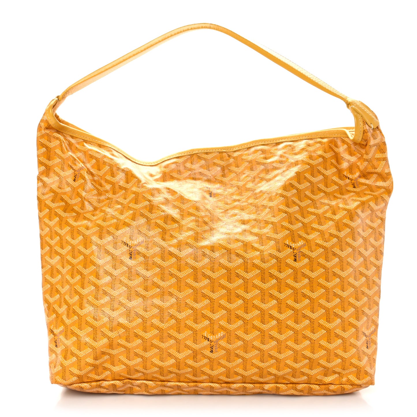 Goyardine Fidji Zip Hobo Yellow