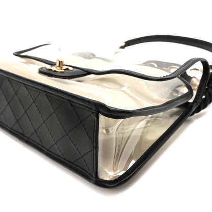 Chanel Lambskin PVC Sand By The Sea Flap With Pearl Strap Black 9 of 9