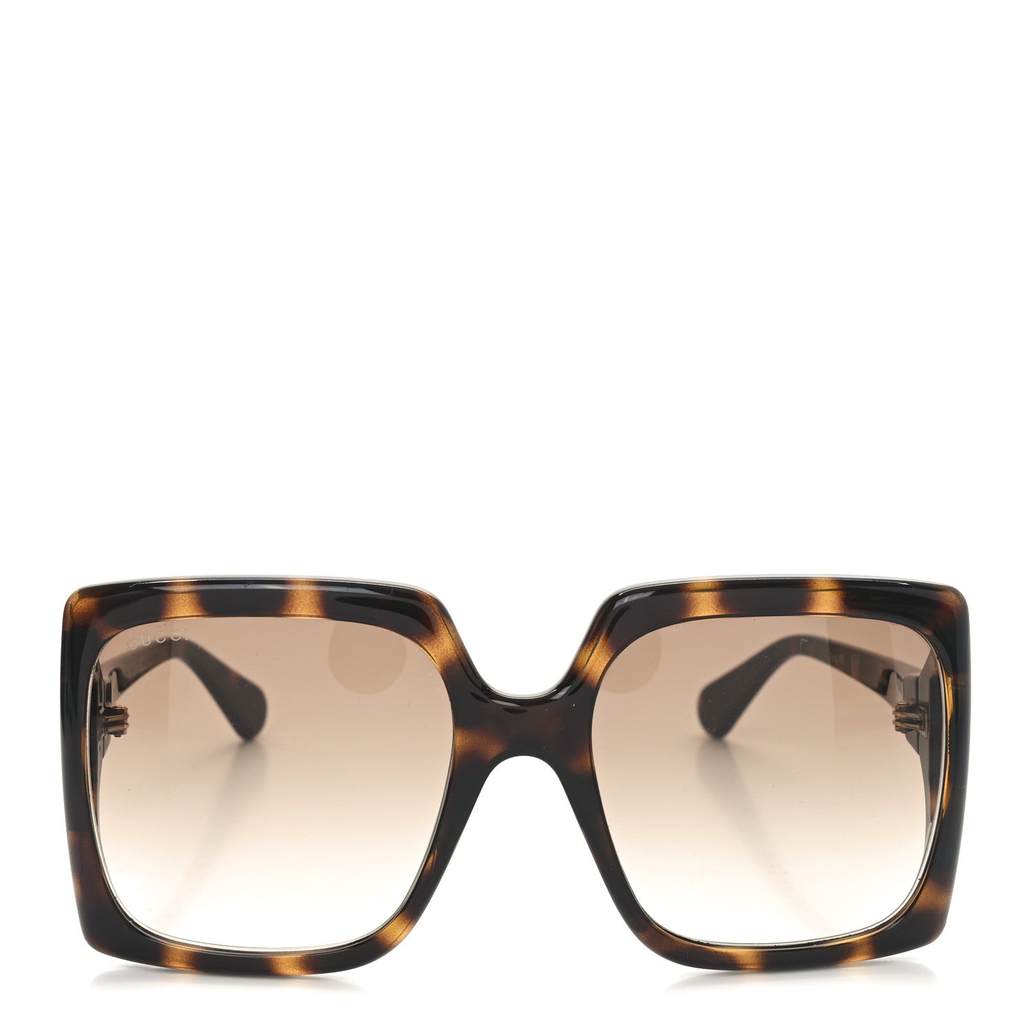 Gucci Acetate Square Frame Sunglasses GG0876S Tortoise 2 of 8