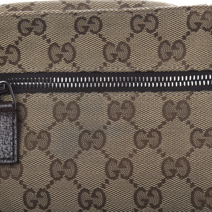 Gucci GG Monogram Double Pocket Belt Bag Dark Brown 10 of 13