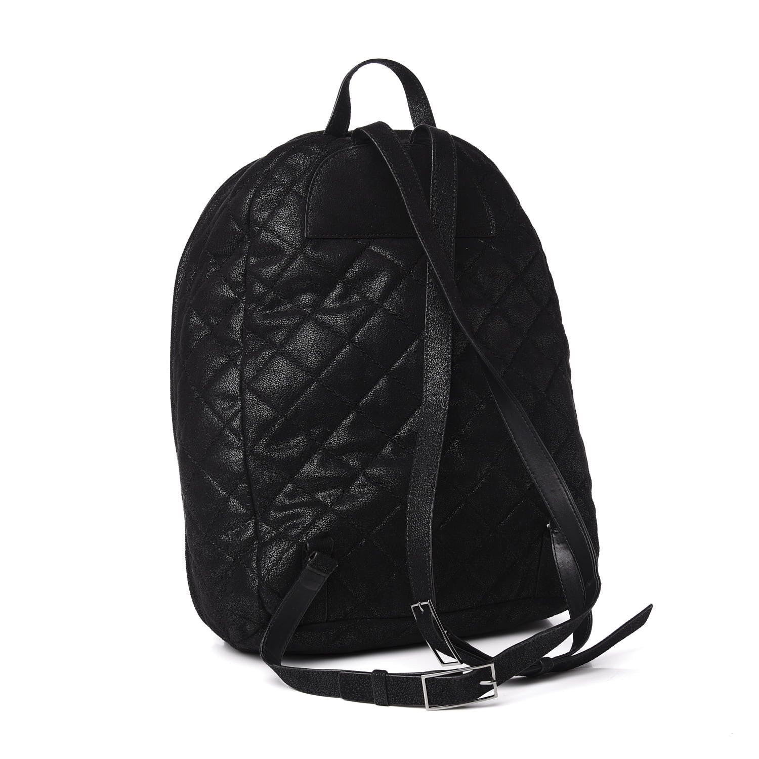 Stella McCartney Shaggy Deer Quilted Falabella Backpack Black 2 of 9