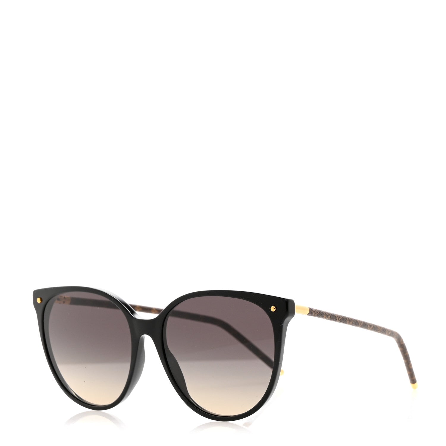 Louis Vuitton Monogram Acetate LV First Round Sunglasses Z1710W Black 1 of 7