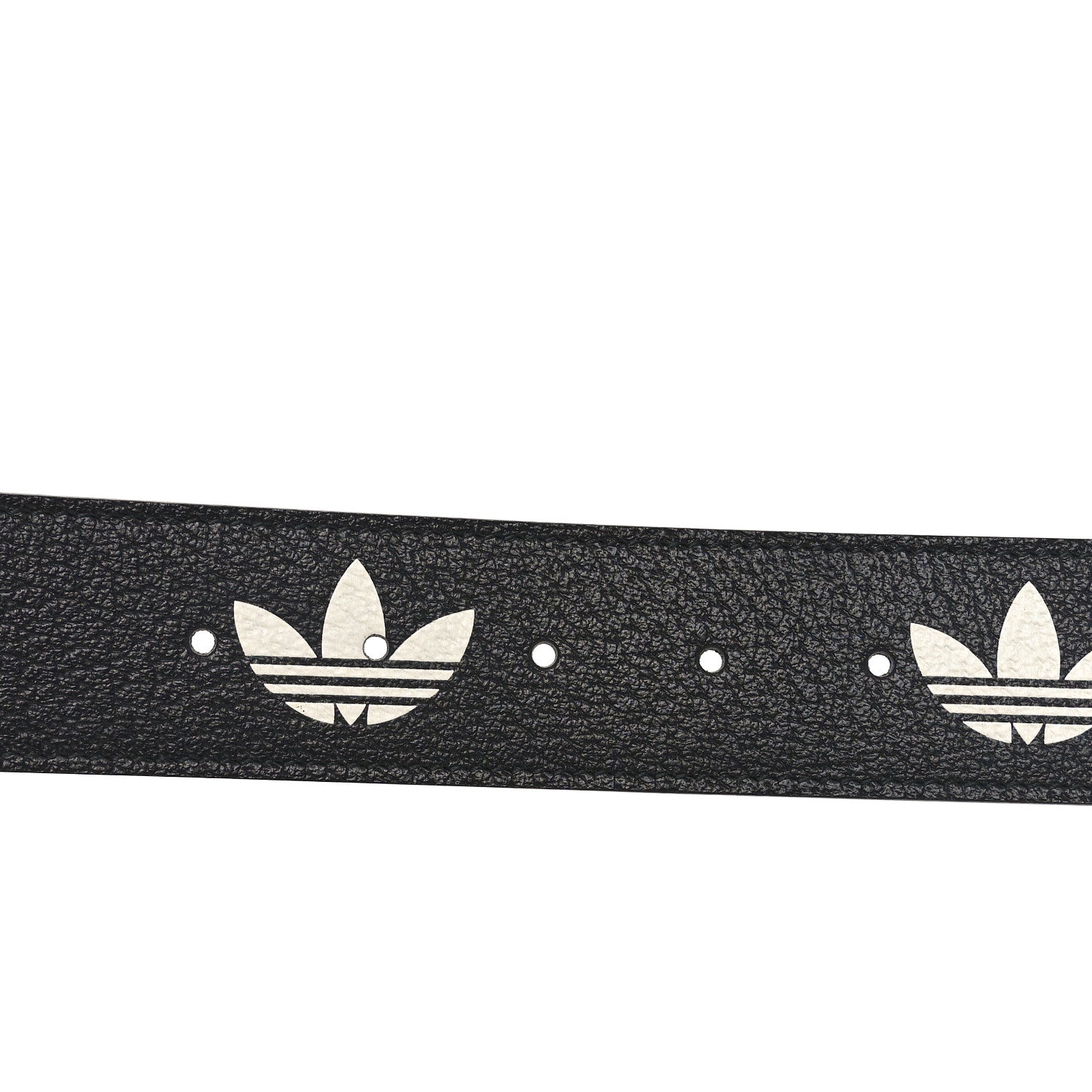 Gucci X ADIDAS Textured Dollar Calfskin Double G 40mm Belt 75 30 Black 4 of 7